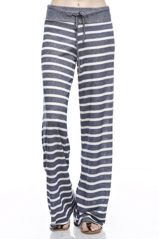 Charcoal Striped Pants
