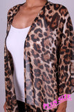 Curvy Girl Leopard Kimono