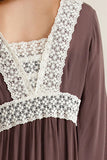 Cardigan with Lace Hem