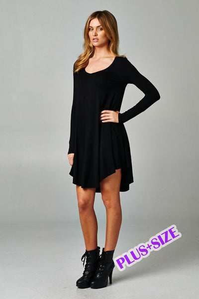 Black Dress Curvy Girl