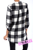 Buffalo Print Top--Curvy Girl