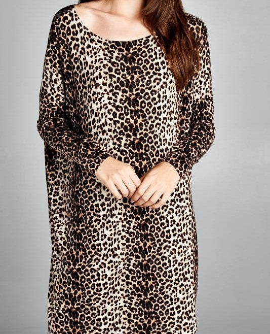 Leopard Tunic--Curvy Girls